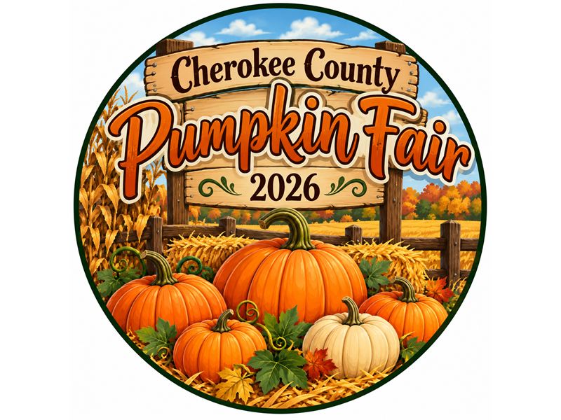 Logo for 2026 Cherokee County Pumpkin Fair